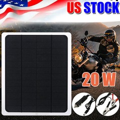 Solar Panel Kit 12V 10W Trickle Charge Battery Charger Maintainer Marine RV Car