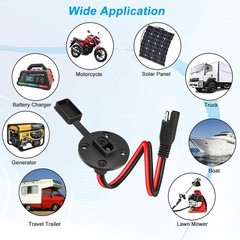 SAE Connector Power Socket Sidewall Port, Weatherproof SAE Quick Connect Sola…