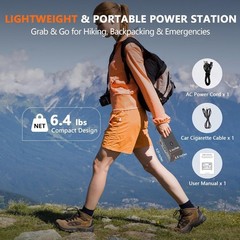 300W Portable Power Station – Reliable 256Wh Battery Bank for Travel & Emergency