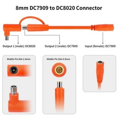 mm 5FT DC Extension Cable Male to Female Solar Cable with DC8020 Adapter 14AWG