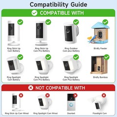 Solar Panel for Ring Camera, Compatible with Spotlight Cam/Pro/Plus Battery, 5W