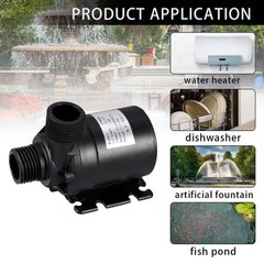 50W Polycrystalline Solar Water Pump System 800L/H Flow for Garden Pond