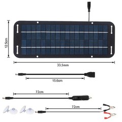 60W Solar Panel 12V Olt Trickle Battery Charger For Caravan Car Van Boat Kit New