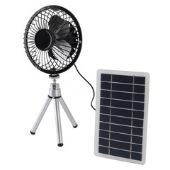 Solar Panel Powered Fan 10W Portable USB Fan Compact and Adjustable Stand