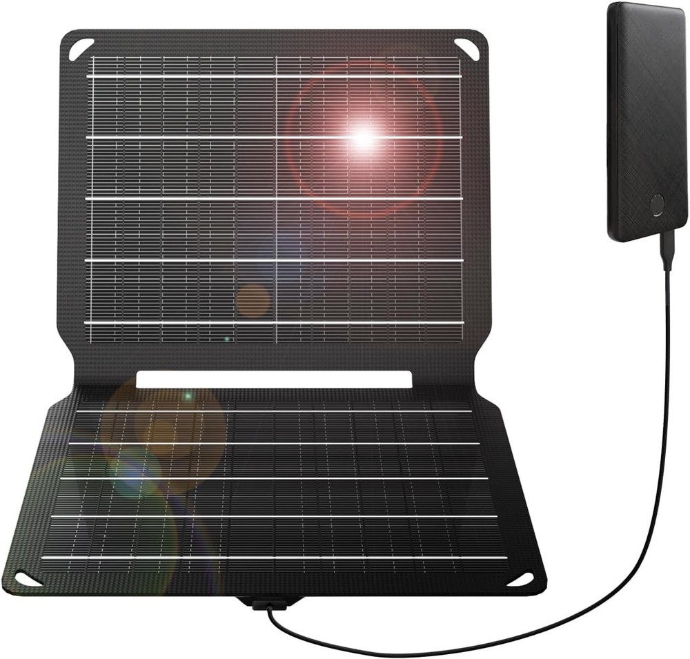 FlexSolar 10W Portable Solar Charger 5V USB Power Emergency ETFE Panels IP67