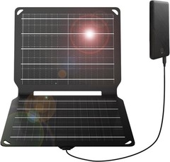 FlexSolar 10W Portable Solar Charger 5V USB Power Emergency ETFE Panels IP67