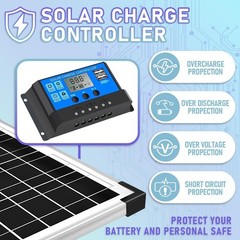 Mantenedor del cargador de bateria solar 20 W Y 12 V Impermeable Para Coche
