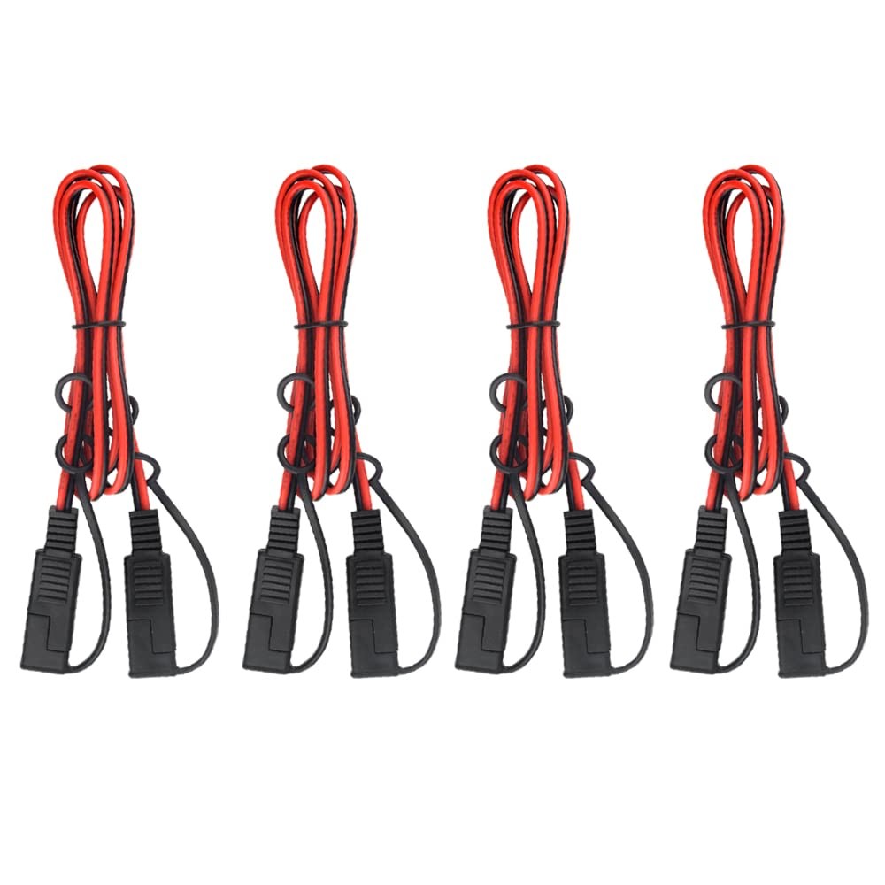 4 Pcs Sae To Sae Extension Cable Quick Disconnect Wire Harness Sae Connector 3.2