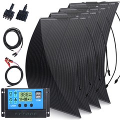 200W 400W Portable Flexible Solar Panel for Power Station Generator Power Outage