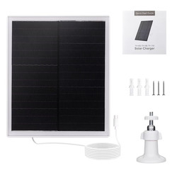 Solar Panel for Security Camera 6V 10W Solar Chargers Compatible with Outdoor So