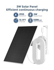 Solar Panel for Ring Camera – Compatible with Spotlight Cam 1 Pack