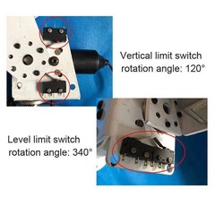 DC Dual-axis Gimbal For Solar Tracking Monitor Large Load High Torque X/ Y-axis
