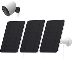 4W Solar Panel for Outdoor Security Camera, IP65 Weatherproof, 13.1ft Cable, Wal