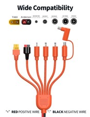 7-in-1 Solar Panel Connector Kit, Universal M-C-4 to DC 8mm XT60 Adapter for RV,