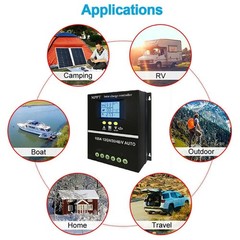4000W 100A MPPT Solar Charge Controller 12V/24V/36V/48V Battery PV Regulator USB