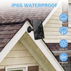 Solar Panel for Outdoor Security Camera Battery 10W USB C Type-C Waterproof