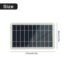5V 5W Portable Solar Panel with USB Safe Charging for STABILIZER Battery Charger