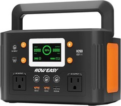 Portable Power Station,260W(500W peak) Solar Generator with PD 65W,110V Pure Sin