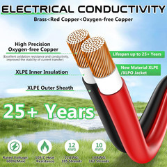 10AWG XT60 Solar Cable- Solar to XT60 Cable 3 10 15 20 25 40 50FT Charging Adapt