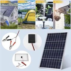 Trickle 30W Solar Panel 12V Charger Battery Charger Kit Maintainer Boat Car RV