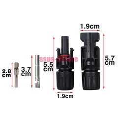 Lot Solar Connector For MC4 1000V 30A UV Resistant IP67 Male Female Connector