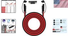 Versatile 10AWG SAE Extension Cable – 25FT Heavy Duty for Optimal Power Transfer
