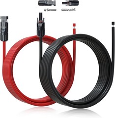 40Feet 10AWG Solar Panel Extension Cable for Solar Panels RV Marine Camper Ferry