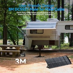 Portable Solar Panel 100W Foldable Monocrystalline USB-C PD3.0 XT60 Anderson