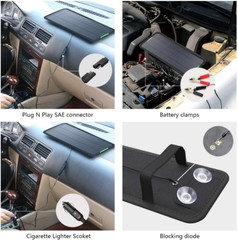 18V 12V 5W Portable Solar Panel Car Boat Power Solar Panel Battery