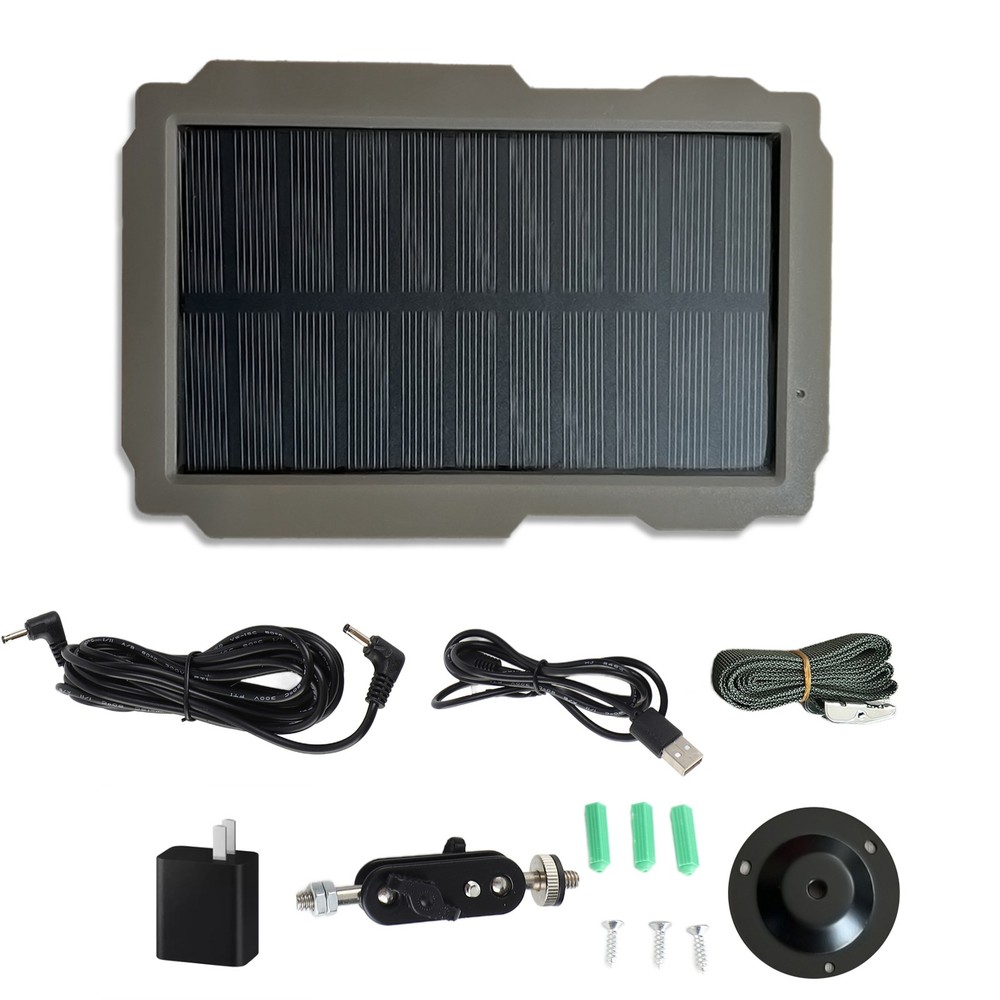 3000mAh 6V-12V Solar Panel Kit Rechargeable Solar Charger For Trail Camera WDHX