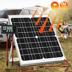 12V Trickle 30W Solar Panel Charger Battery Charger Kit Maintainer Car RV Boat