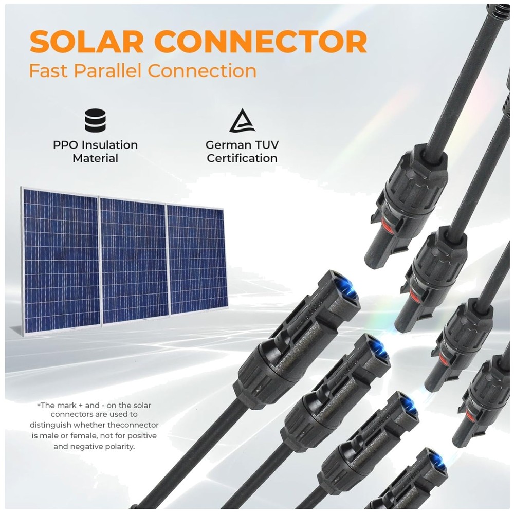 Weatherproof Solar Y Branch Adapters