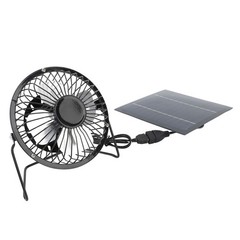 Solar Panel Powered Fan Eco Friendly Cooling For Greenhouse