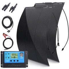 200W 400W Flexible Solar Panel Kit Bendable Mono Solar Panel RV Camping Off-Grid