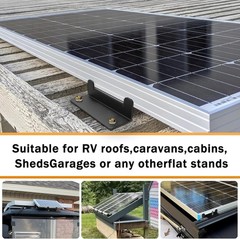 Heavy-Duty 16 PCS Solar Z Brackets – Lightweight Aluminum for Irregular Surfaces