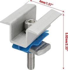 10 Pcs Adjustable Solar Panel Mounting Bracket Clamps Wide Photovoltaic Support