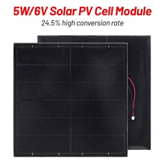 5W 6V DIY Solar Panel Outdoor Photovoltaic Module Compatible