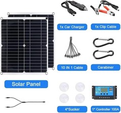 Versatile 200W Solar Panel Kit with LCD Display – Perfect for Outdoor Adventures