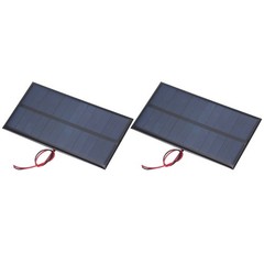 2 Mini 6V 0.96W 160mA Solar Panels for 110x60mm Cables