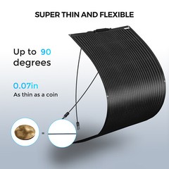 120W Flexible Solar Panel 12V Battery Charging Off Grid for Home RV Boat Camping