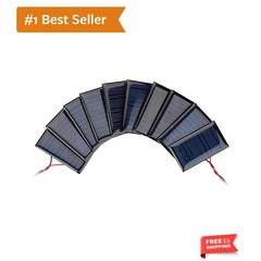 10Pcs 5V 30mA Mini Solar Panels for Mini Solar Cells DIY Electric Toy Materia…