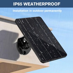 10W 5V Solar Panel for Security CCTV Camera with USB Type C Port Battery Charger