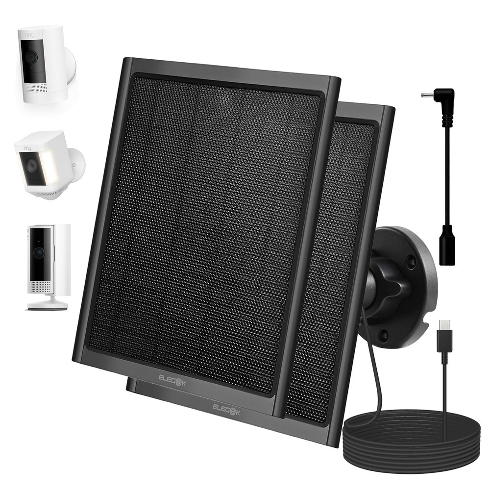 8W Solar Panel with Type C Port Solar Panel Charger for Camera Outdoor or Ind…