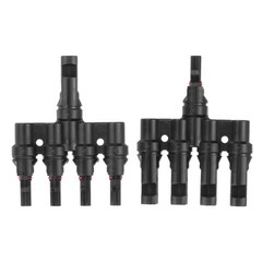 A Pair of T-Shaped Branch 1 to 4 Connector