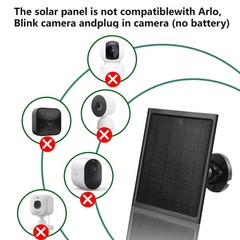 8W Solar Panel with Type C Port Solar Panel Charger for Camera Outdoor or Ind…