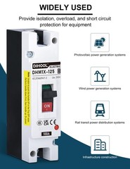 100 Amp DC Disconnect Switch for Solar, UPS, and Power Station Applications