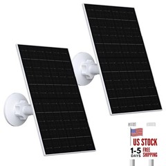 7W Solar Panel Compatible with Eufycam, USB-C Solar Charger for 5V 7W – 2 Pack