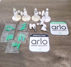 Arlo Genuine OEM Wall Mount Bracket for Arlo Cameras with Screws & More 4PCS