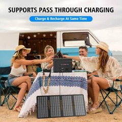 Open Box Powkey Portable Power Station 100W/97.68Wh Camping Portable Generator