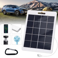 10/20W Portable USB Solar Panel Charger Power Bank for Outdoor Camp Hiking Phone